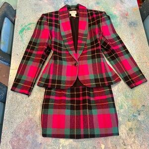 90s Funky Tartan Suit